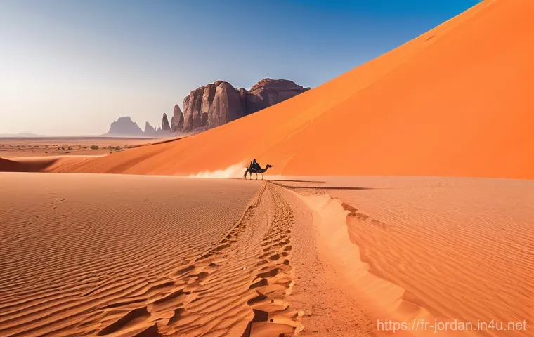 와디럼 사막 투어 - A cozy evening scene at a traditional Bedouin camp in Wadi Rum, Jordan. A small group of people, dre...